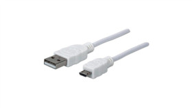 Kabel Usb A-Microb M/M 0,6M Usb2.0 Hi-Speed Biały Icoc Musb-A-006W