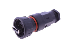 Złącze USB typ A A Montaż na kablu Żeński 2.0 ,1-portowe