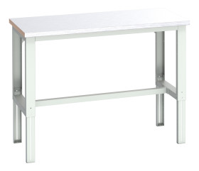 Stół warsztatowy szer. 750mm maks. obciążenie: 450kg Podstawowy stoł Blacha stalowa dł. 1500mm wys. 740 → 1140mm