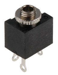 Złącze Jack 2,5 mm Żeński Mono Montaż na panelu 34 V AC/DC 500mA