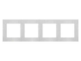 SIMON 55 Ramka 4 poczwórna Nature inox klasyczny TRN4/188 KONTAKT SIMON