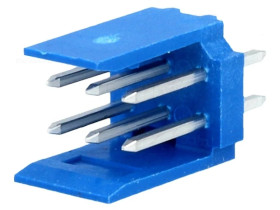 Gniazdo przewód-płytka męskie HE14 2,54mm 6-PIN THT 3A 281739-3