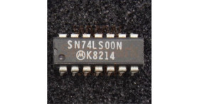 74LS00 (SN74LS00N) 2-input positive NAND gates - Motorola