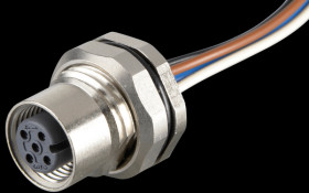 43-01003 SAL M12 x 1, 4-pin, panel socket