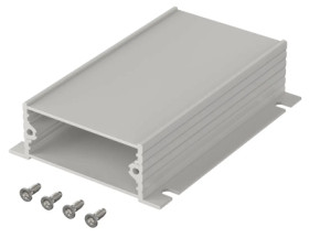 Aluminum enclosure kit, (L x W x H) 55.3 x 100 x 24.4 mm, natural, IP40, 97253100.HMT1