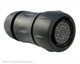 Złącze wielostykowe przemysłowe 32-pinowe Montaż na kablu Wtyczka Souriau Sunbank by Eaton