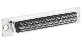 Złącze D-Sub 62-pinowe Żeński Proste Montaż na kablu raster 2.42mm Złoto