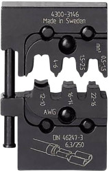 Phoenix Contact CRIMPFOX-M SC 6-FL/DIE 1212741 Matryca do zaciskarki złącze żeńskie płaskie, nieizolowane 0.5 do 6 mm² K