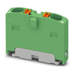 Blok rozdzielczy PTFIX 2X1,5 GN, zielone złącze przemysłowe - 2 punkty przyłączeniowe o przekroju 1,5mm2 /50szt./