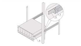 Adapter Schroff O Profilu C Do Wsporników Modułów Montowanych W Szafach, 475 Mm