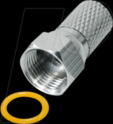 FFZL0/7DL Twist-on F-plug, for 7.0-mm diameter antenna cables