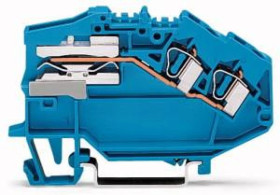 Złączka TOPJOB 2-przewodowa 4mm2 do przewodów neutralnych niebieska 781-643 /50szt./