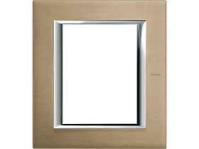 AXOLUTE Ramka 1 pojedyncza prostokątna 3+3 moduły szczotkowany tytan HA4826NX LEGRAND