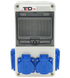 Rozdzielnica budowlana 4x250V 16A 5 modułów IP44