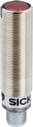 Czujniki fotoelektryczne Retrorefleksyjny cylindryczny SICK PNP zakres 7,2 m Precyzyjne światło LED