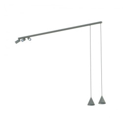 Lampa przysufitowa FOURTY 5xGU10 R50, GU10 R35 Umbra gray 11472 Nowodvorski