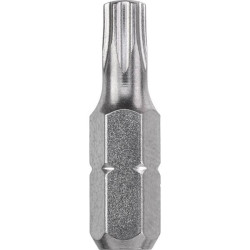 kwb 121265 Hex Bit T 25 steel 1pc 1/4&quot; shaft satin finish TQ60 steel