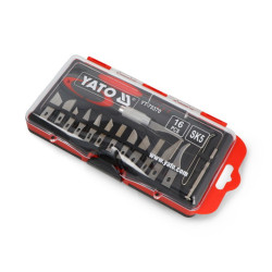 Zestaw nożyków precyzyjnych - 16 elementów - Yato YT-75370