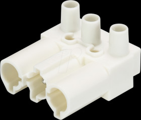 92.032.3358.0 Plug - 3-pin, white, screw connection
