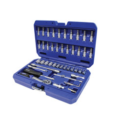 Faithfull 141046N1 Socket Set of 46 Metric 1/4in Drive