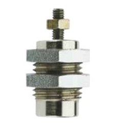 Siłownik pneumatyczny z tłoczyskiem skok: 10mm RS PRO Ø 6mm jednostronnego działania Action 34.5mm Elastomer M5