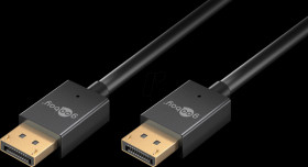 77442 DisplayPort to DisplayPort Cable Slim Version, 8K 120 Hz, 1 m