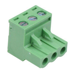 3-Way 5.00mm Right Angle Pluggable Terminal Block 15A 300V