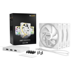 BeQuiet BL100 LIGHT WINGS White 120mm PC fan inc RGB lighting &amp; control