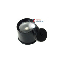 Lupa 10x zegarmistrzowska 25mm do oka podświetlana LED