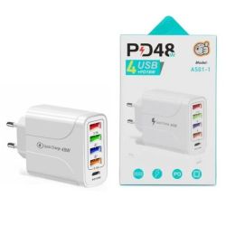 LAD.SIEC.4XUSB 1XPD 48W FAST CHARGER 2,4