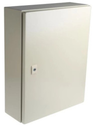 Szafka ścienna rozdzielcza RAL 7032, materiał: Stal, IP66, 500 x 400 x 150mm, RS PRO