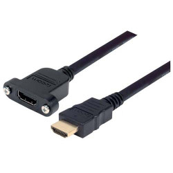 Kabel HDMI 500mm A: HDMI B: HDMI A: Męskie B: Żeńskie