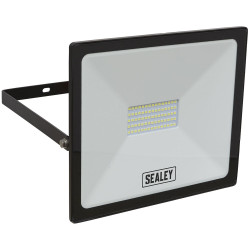 Sealey LED113 Extra Slim Floodlight with Wall Bracket 50W SMD LED 230V