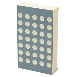 Wyświetlacz 7 segmentowy Kingbright TC12-11EWA TC12-11EWA czerwony (D x S x W) 22.9 x 8 x 39 mm