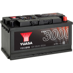Yuasa YBX3019 Car Battery 95Ah T1 Pin Reliable Performance