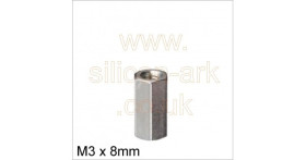 Standoff Brass M3 8 x 5mm AF hex