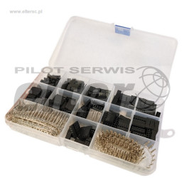 Zestaw obudĂłw czarnych z pinami 650szt