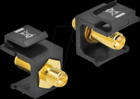 86865 Keystone Module RP-SMA female &gt; RP-SMA female black