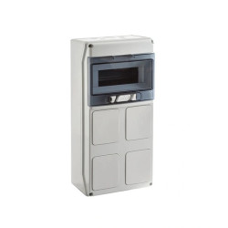 IP65 Rozdzielnica budowlana 1x9 STAR (1500V DC) z otworami na gniazda przemysłowe