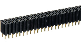 Gniazdo PCB 40 -pinowe 2 -rzędowe raster: 2.54mm Złącze Proste Przewlekany