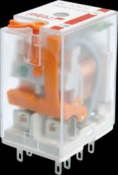 R2N-2012-23-5230-WT R2N industrial relay, 230 V AC, 2 changeover contacts