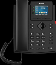 X303P IP phone, PoE, 100 Mbit, four SIP lines