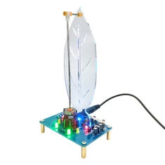 Zestaw elektromagnetyczny Swing Kit Edycja Leaf Zrób to sam Zestaw elektroniczny DC 5V LED Płynne światło Projekt naukowy STEM