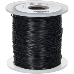Alpha Wire 1852 BK001 28 AWG PVC Black Hook Up Wire 1KFT