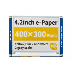 4.2" E-Paper display module (Yellow/Black/White) (400x300) [Discontinued]