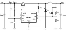 Hysteretic PFET Buck Controller with Enable Pin