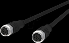 142MFA22010 Sensor cables, M12, 4-pin, coupling &gt; coupling, 1 m