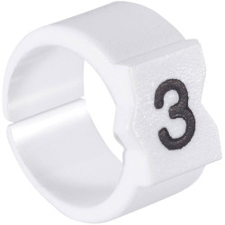 TE Connectivity 422284-000 STD12W-4 Pre-Printed Cable Marker 4&#x2013;6mm Diameter