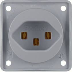 Integro Flow Gniazdo z/u /Szwajcaria/ typ 23 szary mat 962592506