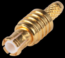 R113A 082 000 MCX plug, RG174/316, straight, crimp